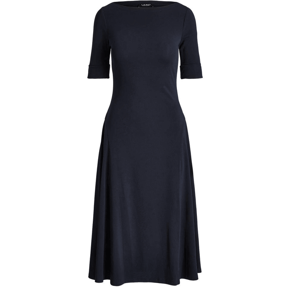 Lauren Ralph Lauren Stretch Cotton Midi Dress